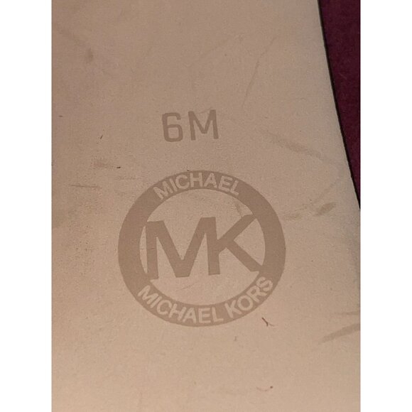 Michael Kors Platform Heals Womens 6M Used Burgundy Suede Heels - Picture 10 of 16